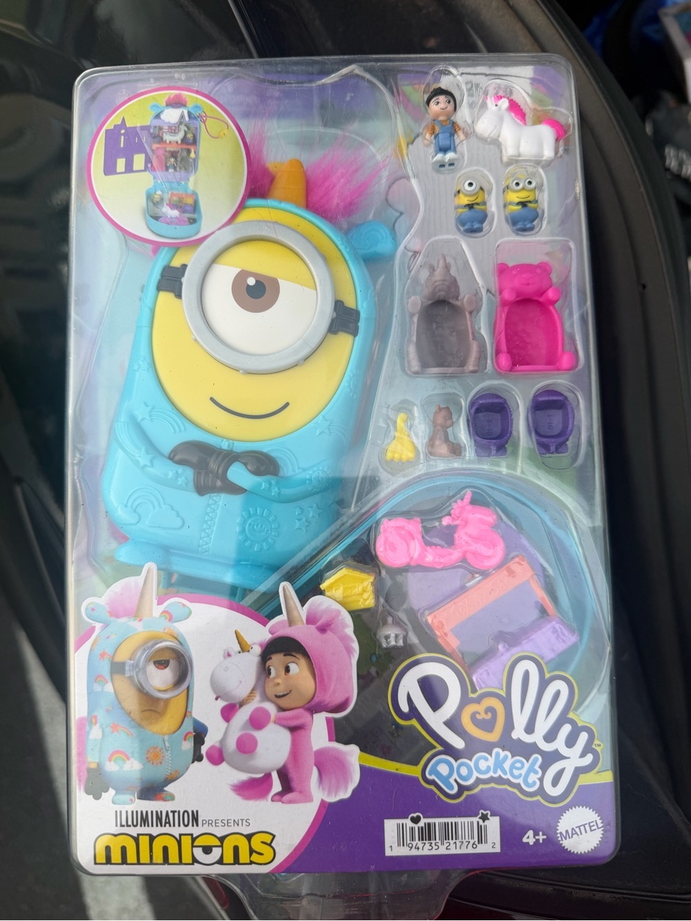 Polly Pocket Minions Unicorn Costume Playset - Blue & Pink
